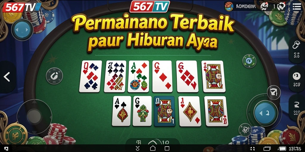 Tampilan menarik dari gameplay Domino di 567TV.