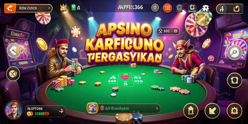 Tampilan gameplay menarik di API36 dengan suasana Kasino yang nyata.