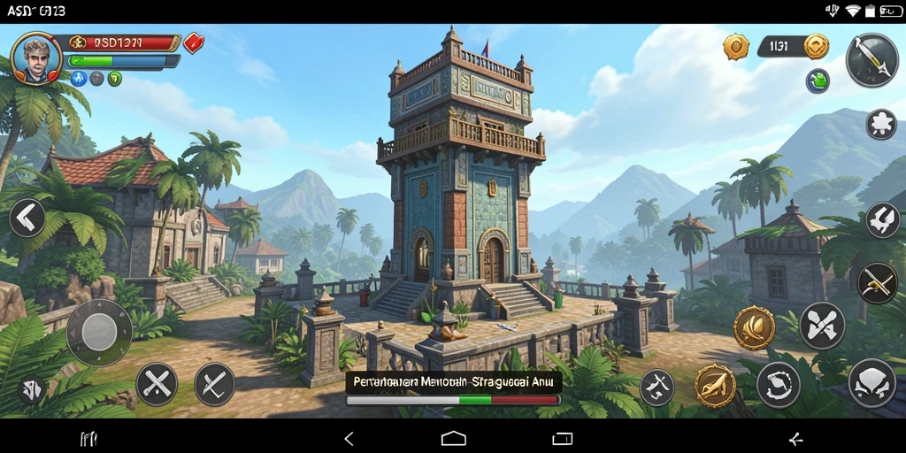 Tampilan gameplay ASD123 menampilkan strategi menara yang mendebarkan.
