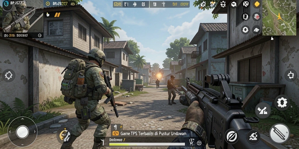 Gameplay seru dari BPJS777 dengan aksi TPS yang mendebarkan.