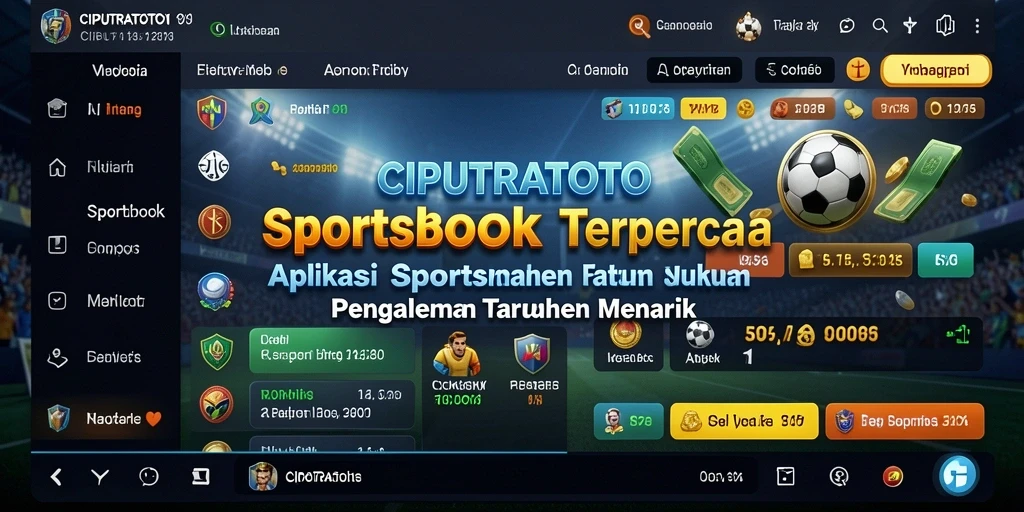 Screenshot CIPUTRATOTO menunjukkan antarmuka pengguna yang menarik dan mudah dinavigasi.