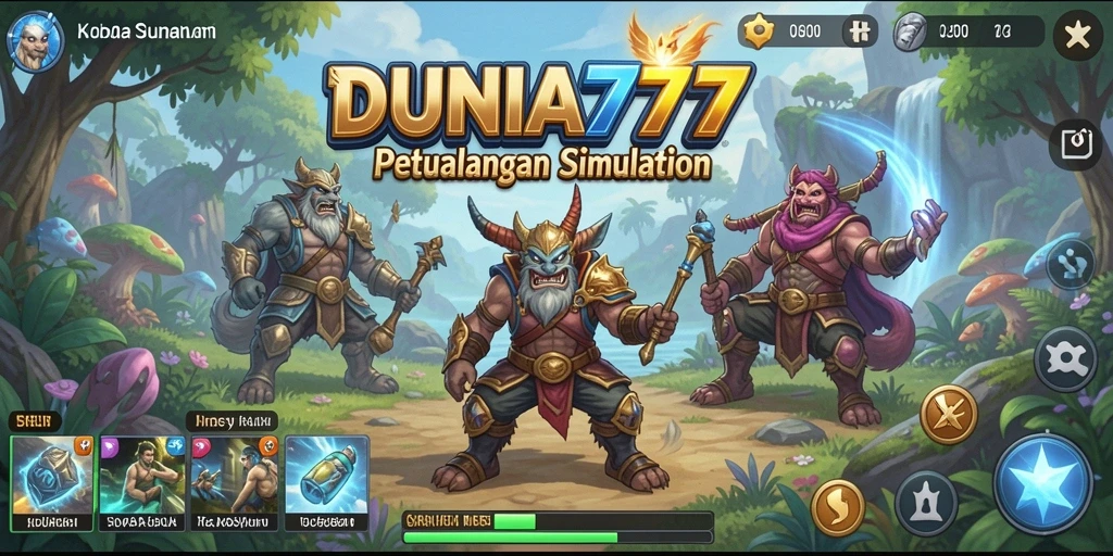 Tampilan gameplay DUNIA777 yang menarik dan interaktif.