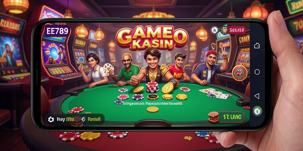 Screenshot EE789 menampilkan gameplay seru di Kasino virtual.