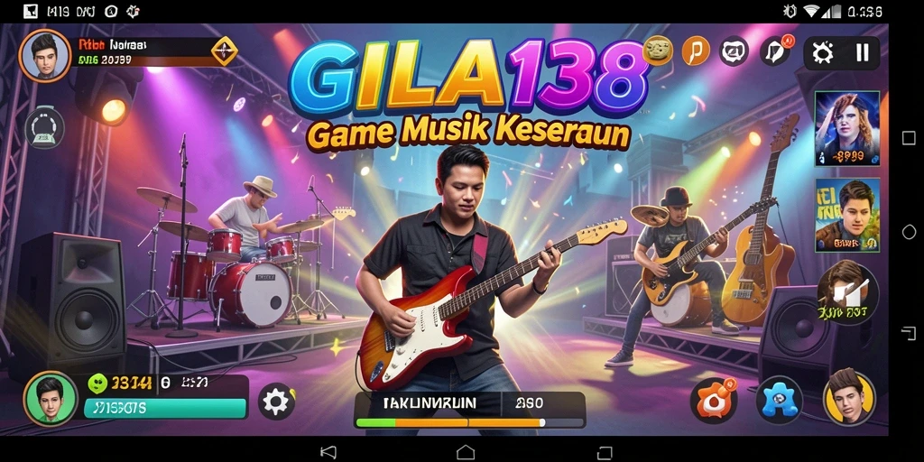 Tampilan gameplay seru dalam GILA138 dengan fitur musik interaktif.