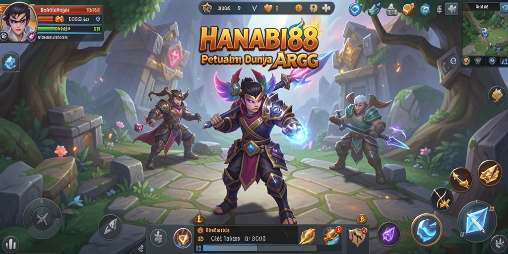 Tampilan gameplay ARPG yang menarik di HANABI88.
