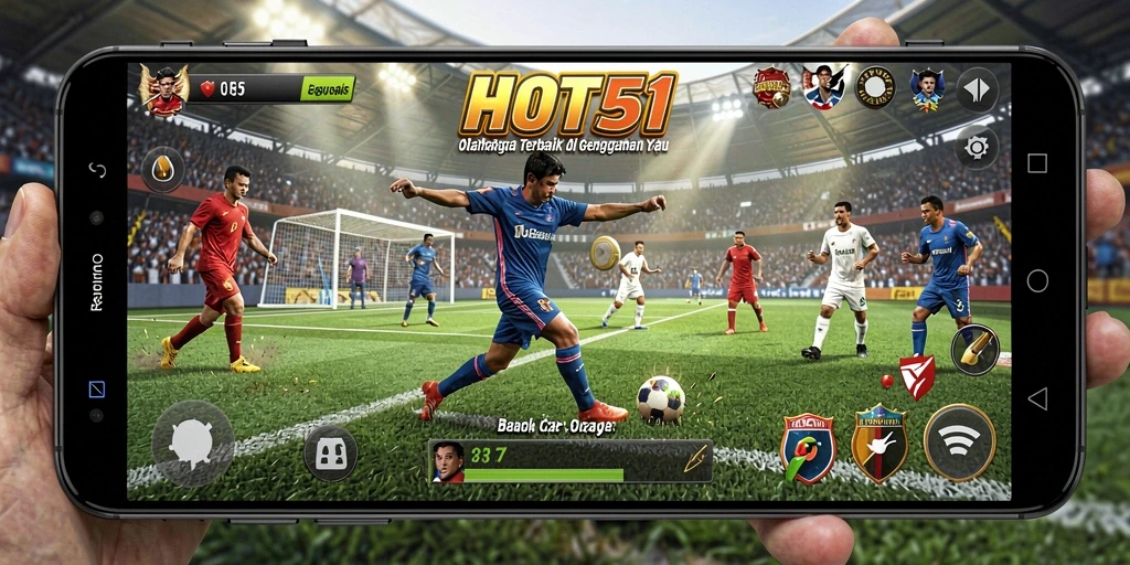 Tampilan menarik dari gameplay HOT51 yang seru dan kompetitif.