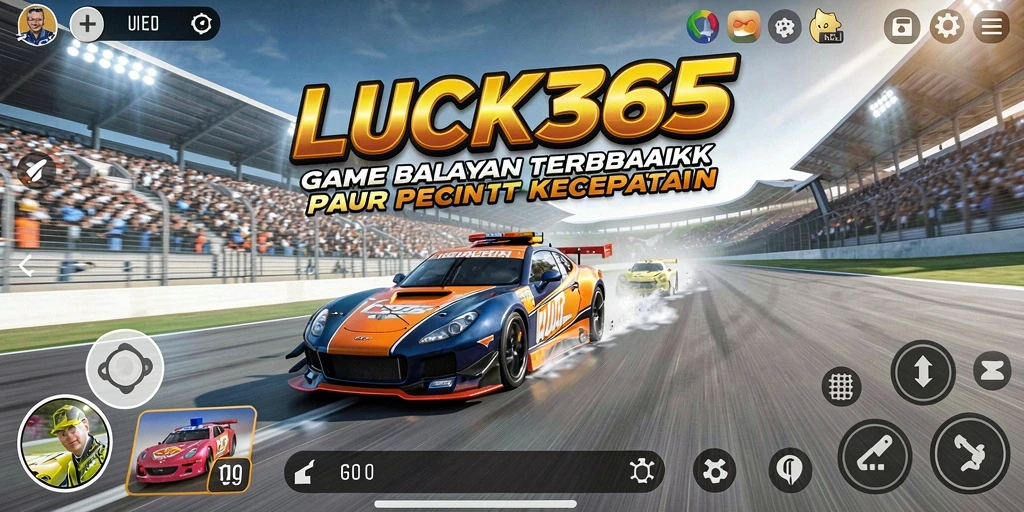 Tampilan gameplay balapan seru LUCK365 yang menegangkan.