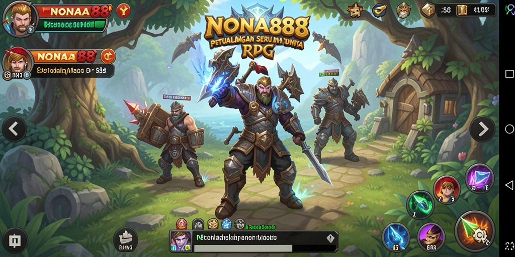 Tangkapan layar NONA88 menunjukkan aksi petualangan RPG yang seru dan mendebarkan.