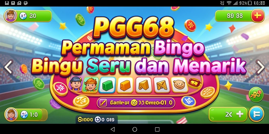 Tampilan menawan gameplay Bingo PGG68 yang seru.