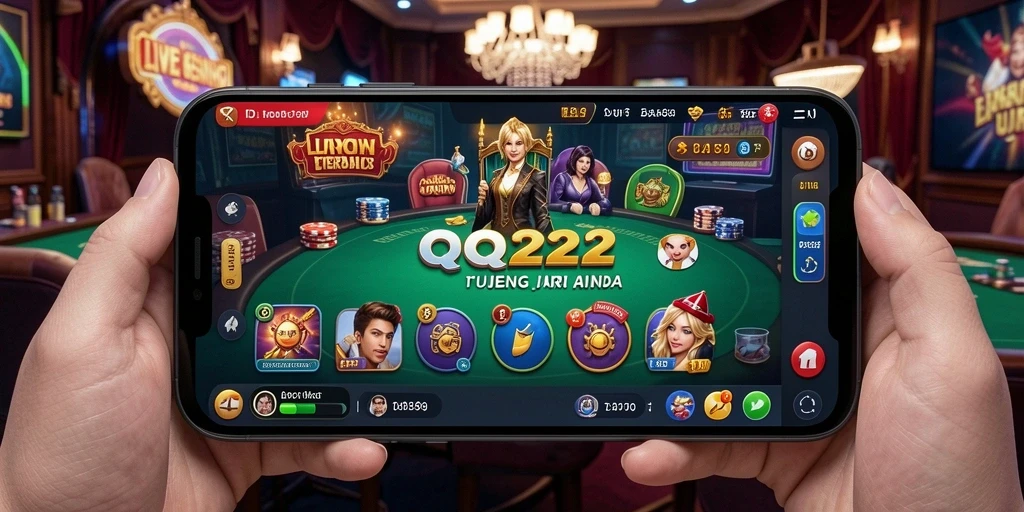Gameplay menarik dengan dealer profesional di QQ222 Live Casino.